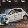 Fiat 500 v crashtestu neoslnil. Při nárazu jsou řidič i spolujezdci ve velkém ohrožení