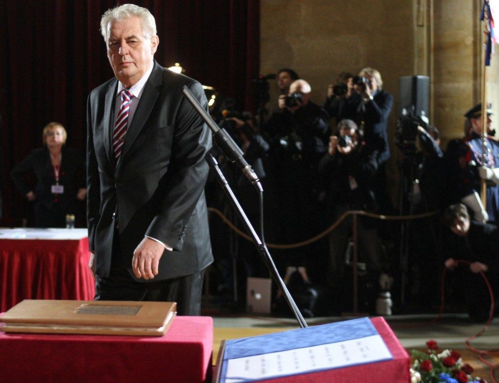 Inaugurace Miloše Zemana na Hradě