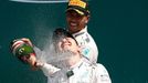 F1, VC Velké Británie: Lewis Hamilton a Nico Rosberg, Mercedes