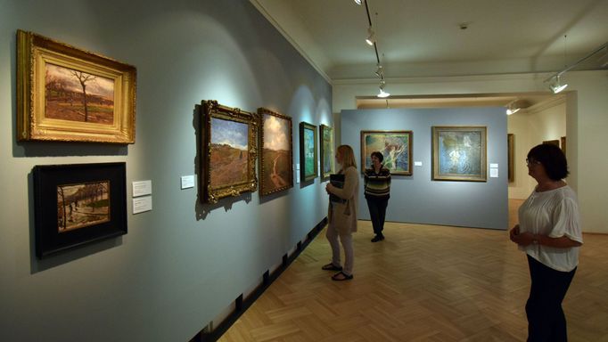 Snímek z litoměřické výstavy impresionistů.