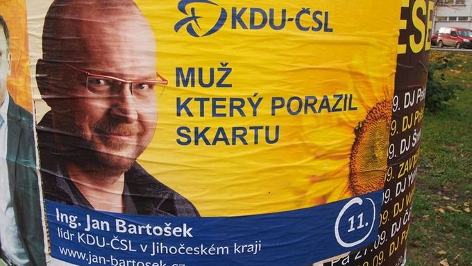 Volební plakát Jana Bartoška.