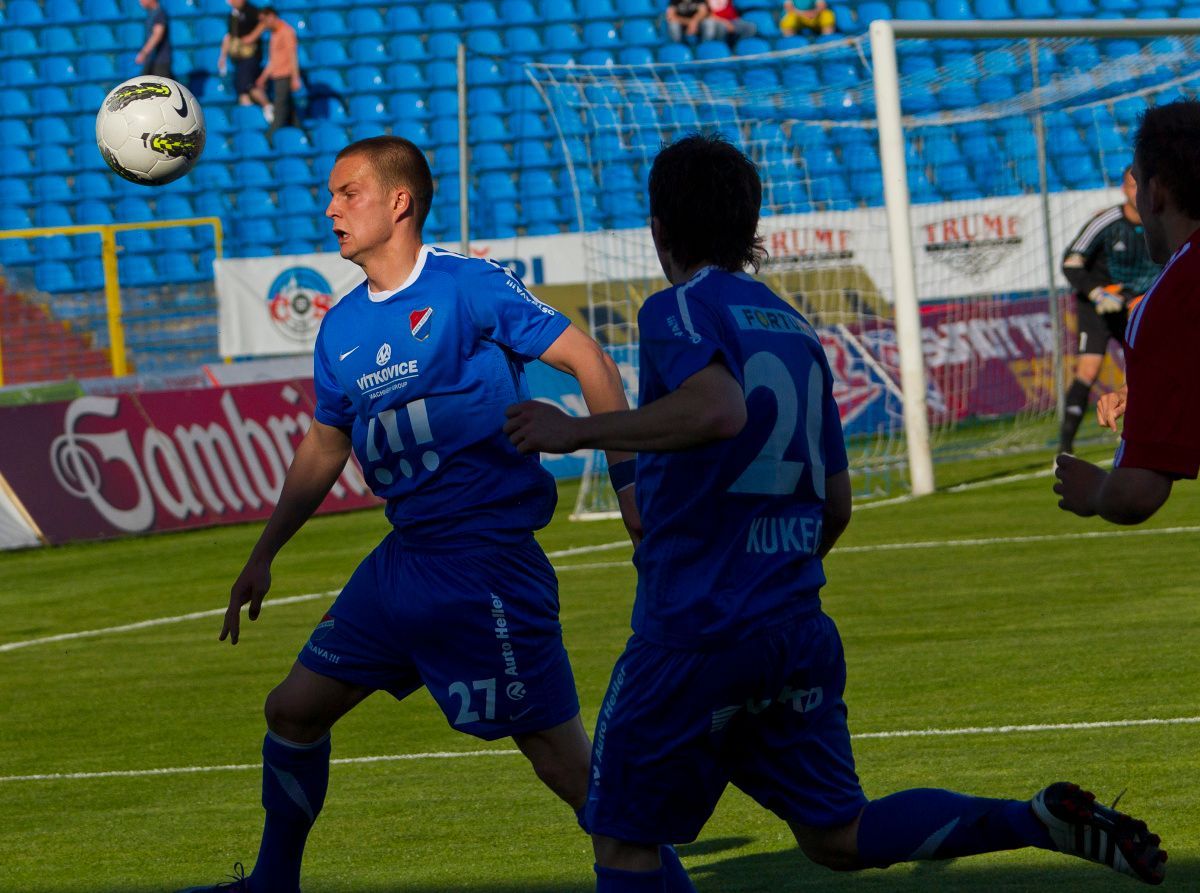 Zápas Baník Ostrava - Viktoria Žižkov o záchranu v Gambrinus lize