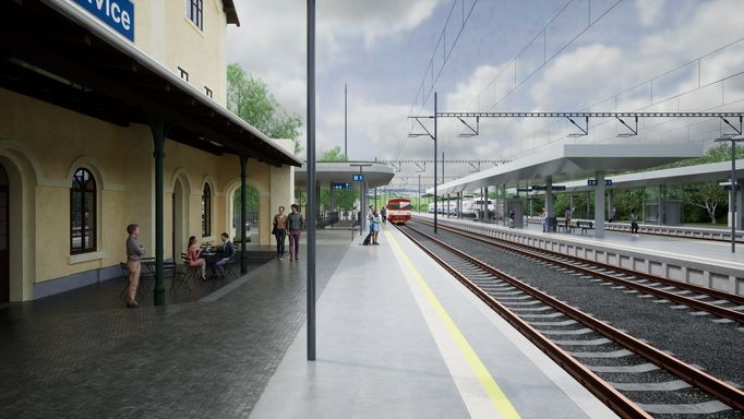 Součástí přestavby bude i modernizace trati Praha-Ruzyně – Kladno.