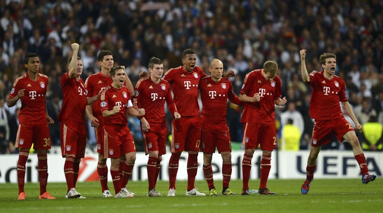 Semifinále LM: Real - Bayern (Hráči Bayernu Mnichov)