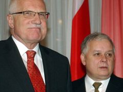 Václav Klaus a Lech Kaczyński. Oba prezidenti jsou nejhlasitějšími odpůrci euroústavy.