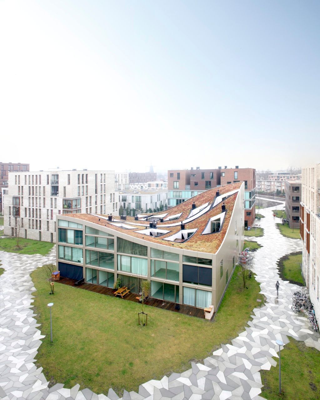 NL Architects/ Blok K, Funen Park - z dálky, Amsterdam
