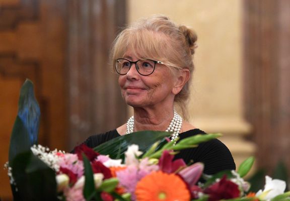 Daňa Horáková roku 2018, kdy v Senátu přebrala cenu Ústavu pro studium totalitních režimů za statečné občanské postoje.