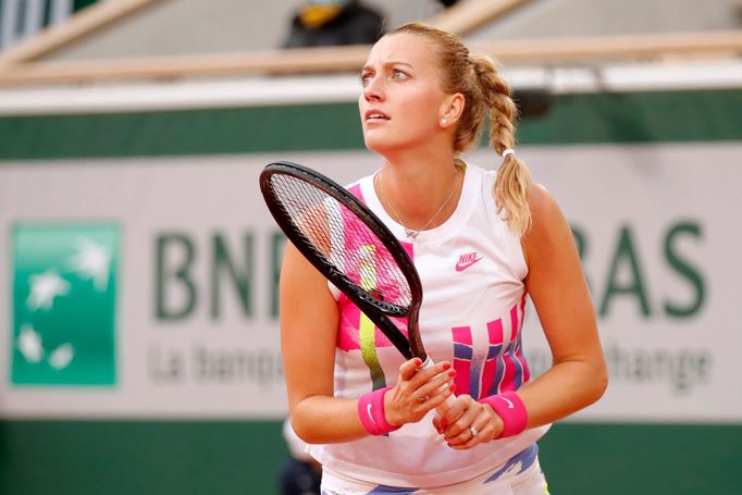 Petra Kvitová na French Open 2020.