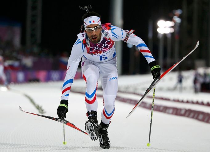 Soči 2014, biatlon, stíhačka: vítězný Martin Fourcade