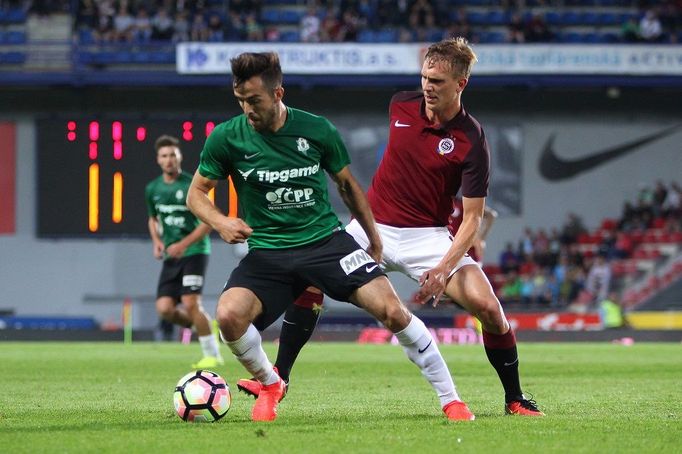 Sparta vs. Jablonec, česká fotbalová liga (Pospíšil, Dočkal)