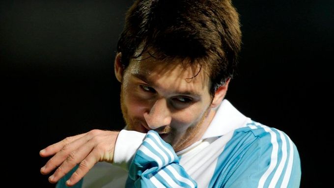 Zklamaný Lionel Messi