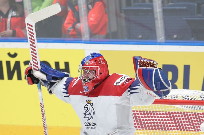 Česká radost ve čtvrtfinále MS 2019 Česko - Německo: Patrik Bartošák