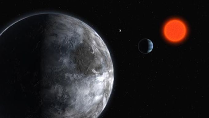 Umělecká vizualizace exoplanetární soustavy. Ilustrační foto.