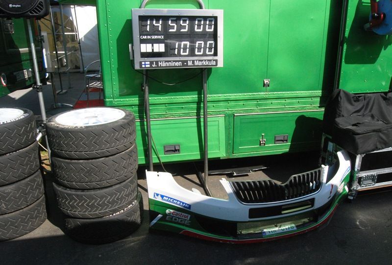 Barum rallye - servisní zóna