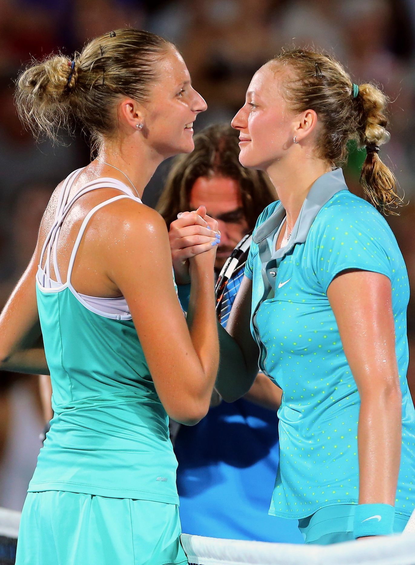 Karolína Plíšková a Petra Kvitová ve finále turnaje v Sydney 2015