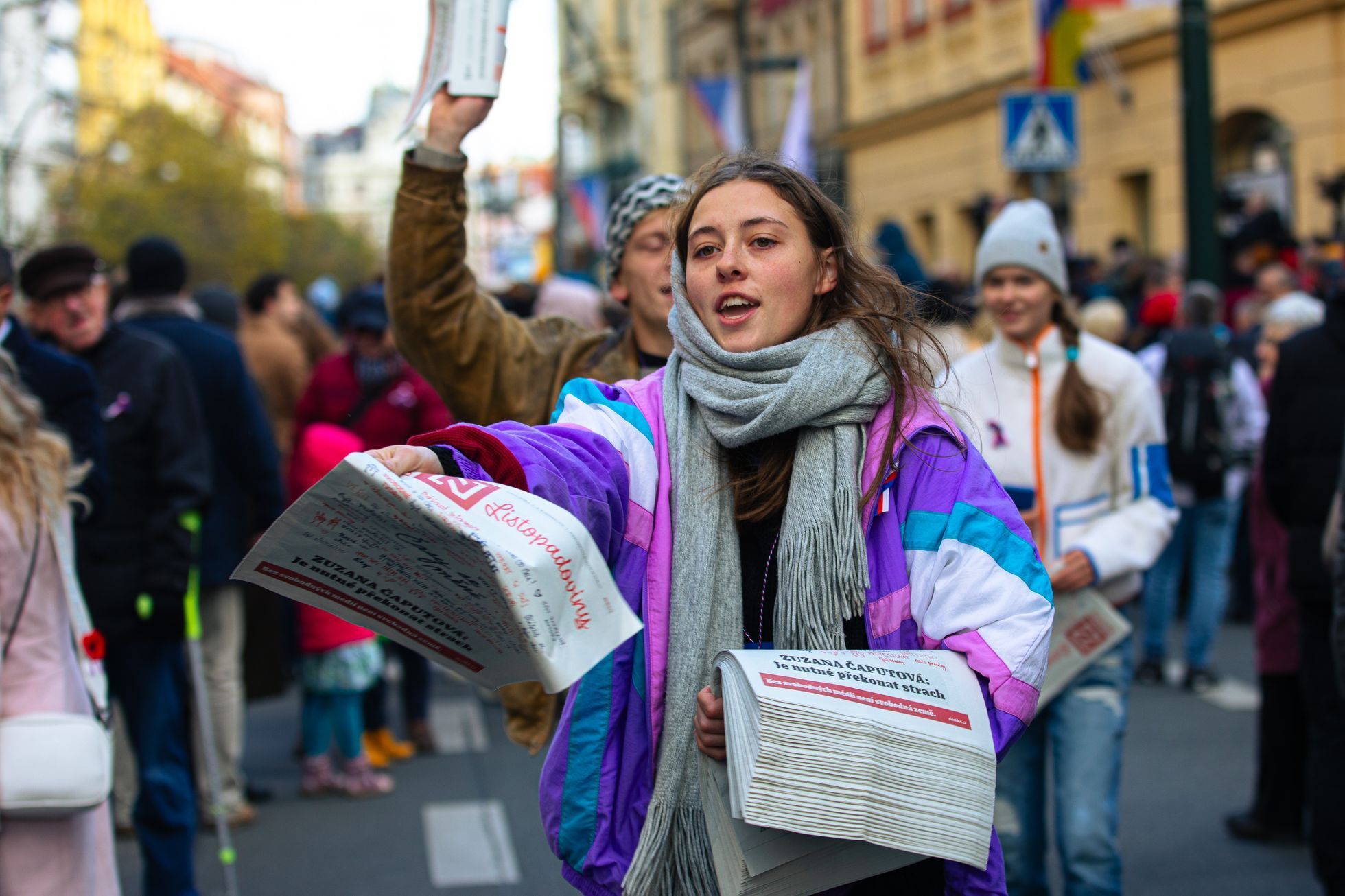 17. listopad 2023, Den boje za svobodu a demokracii, státní svátek, Národní třída