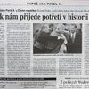 Návštěvy papeže v novinách