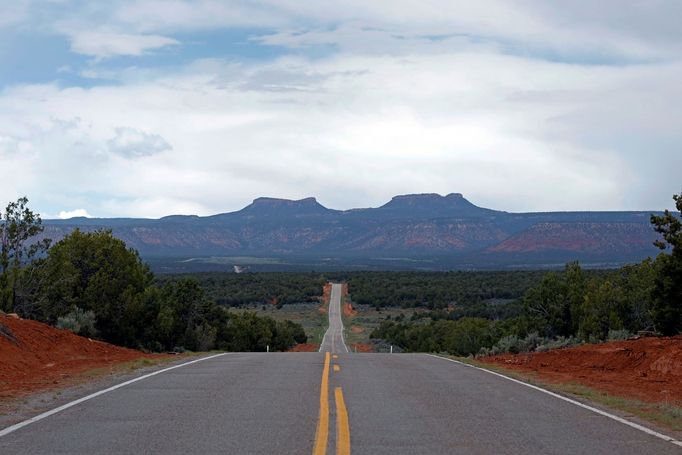 Bears Ears, the twin rock formations which form part of Bears Ears National Monument in the Four Corners region, are pictured in Utah, U.S. May 16, 2017.