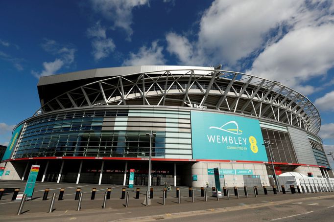 Soccer Football - Coronavirus impact on Sport - Wembley Stadium, London, Britain - March 16, 2020   General view outside Wembley stadium where it is due to host the Euro