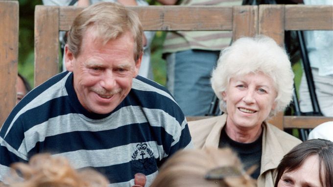 Václav Havel se svou první manželkou Olgou