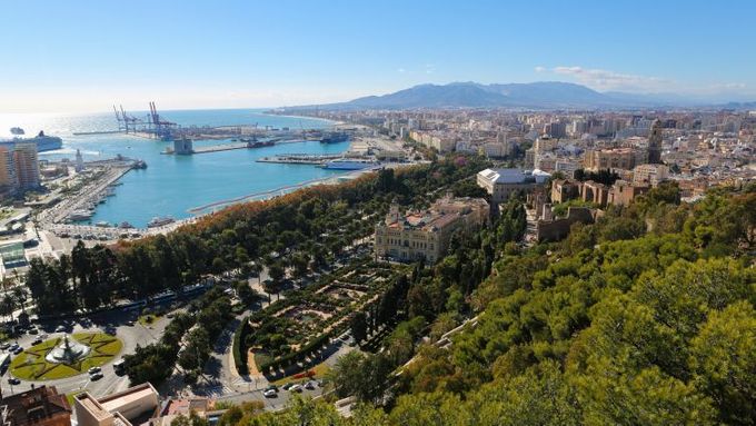 Španělské město Málaga