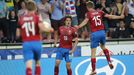 Patrik Schick slaví gól v kvalifikaci ME 2020 Česko - Bulharsko.