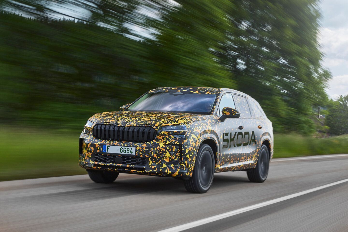 Škoda Kodiaq 2. generace maskování