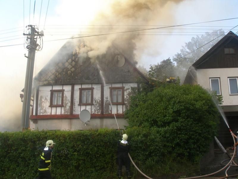 Požár na Náchodsku