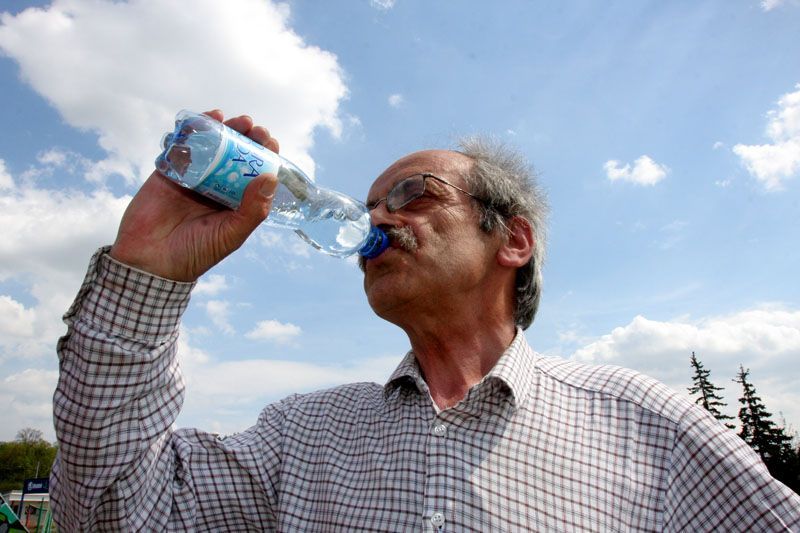 Jaroslav Lobkowicz poprvé na bruslích