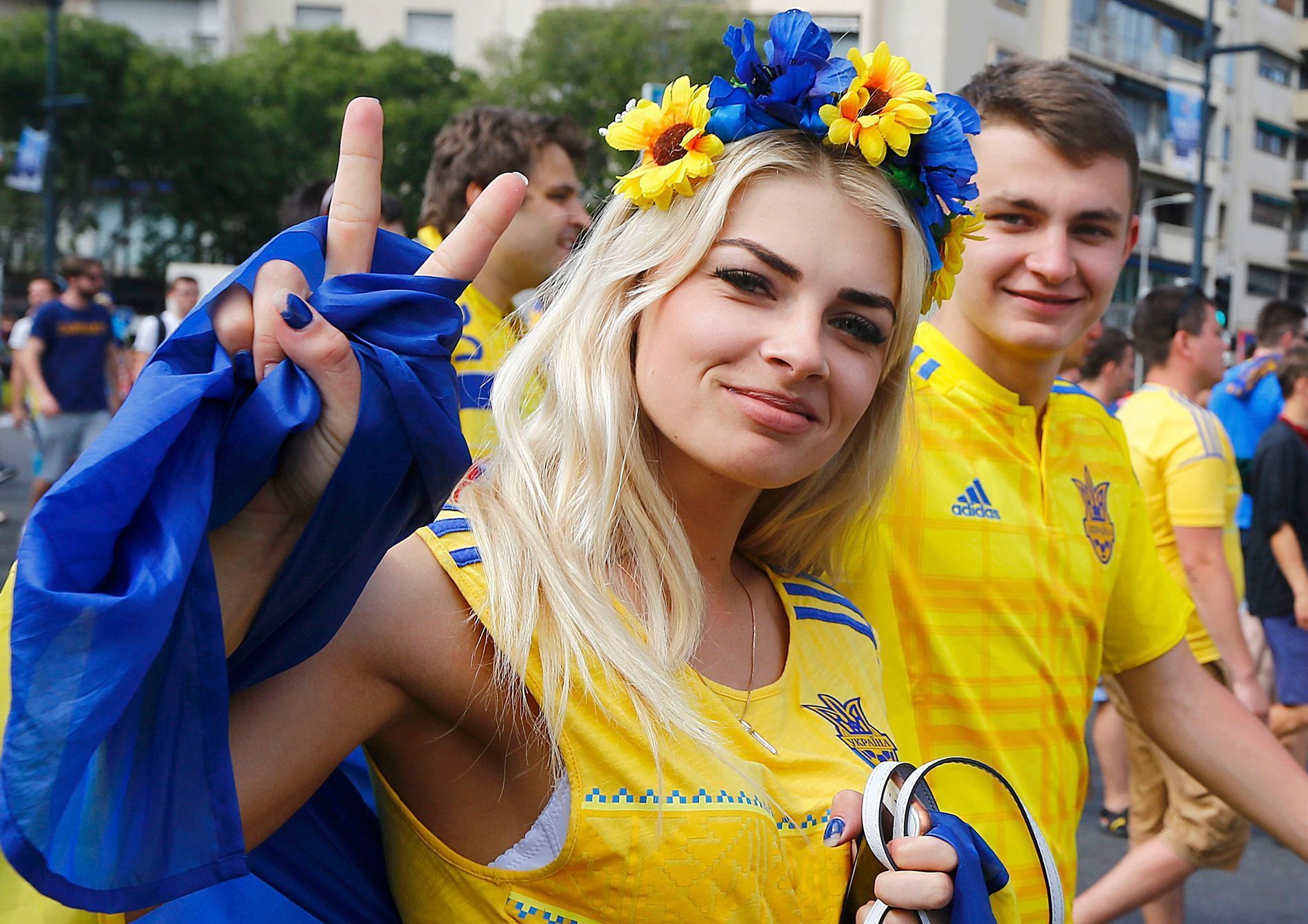 Euro 2016: Ukrajinská fanynka