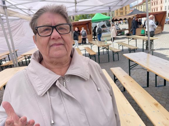 Jedna z řady jihlavských seniorek, které kritizovaly vládu Petra Fialy a tvrdily, že budou patrně volit SPD.