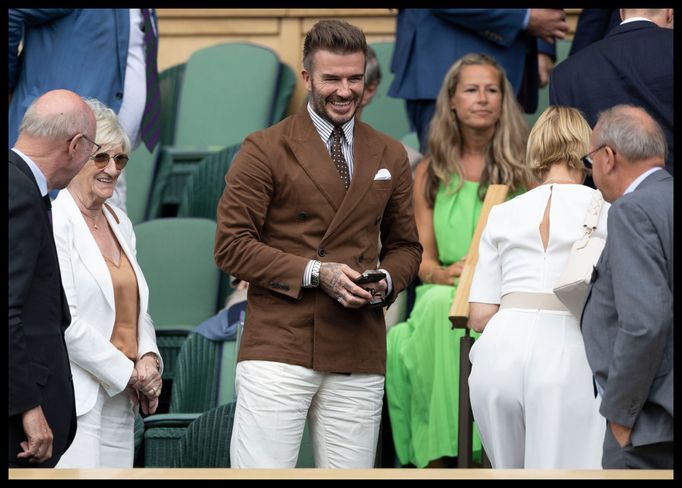 Wimbledon 2022, čtvrtfinále (David Beckham)