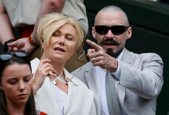 Hugh Jackman na Wimbledonu 2014