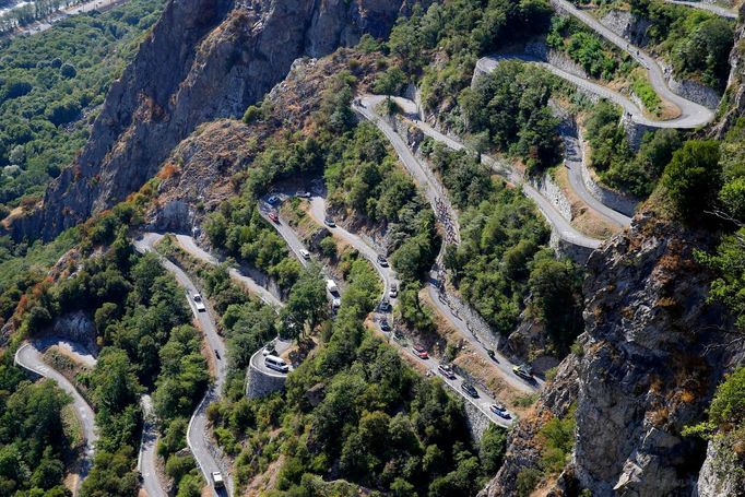 Tour de France: stoupání do Saint-Jean-de-Maurienne