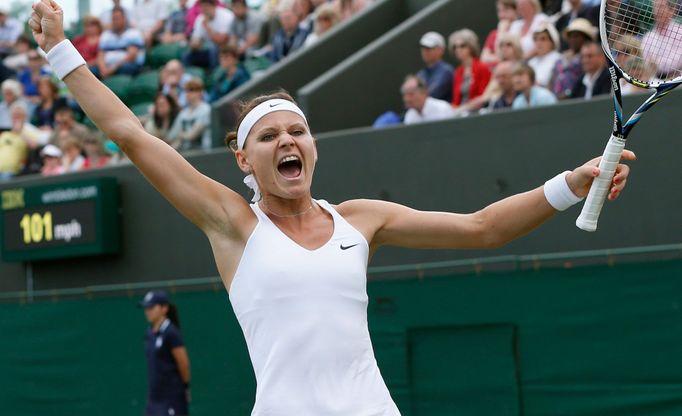 Lucie Šafářová na Wimbledonu 2014