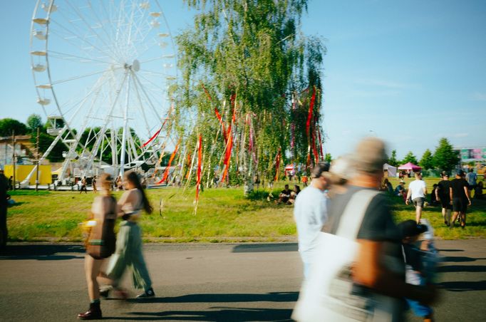 Pohled do areálu festivalu Rock for People.