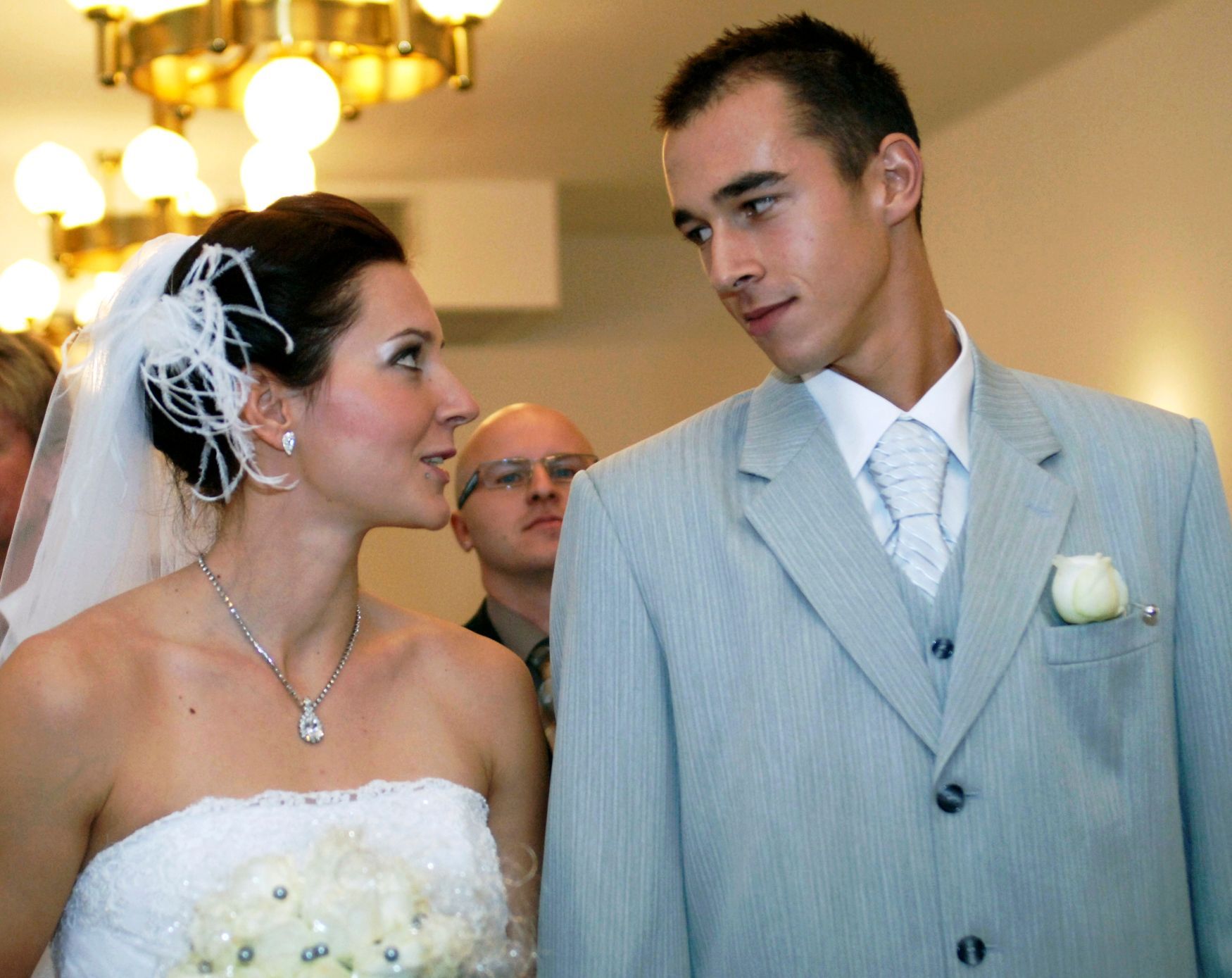 Lukáš Rosol, Denisa Ščerbová. Svatba 2008