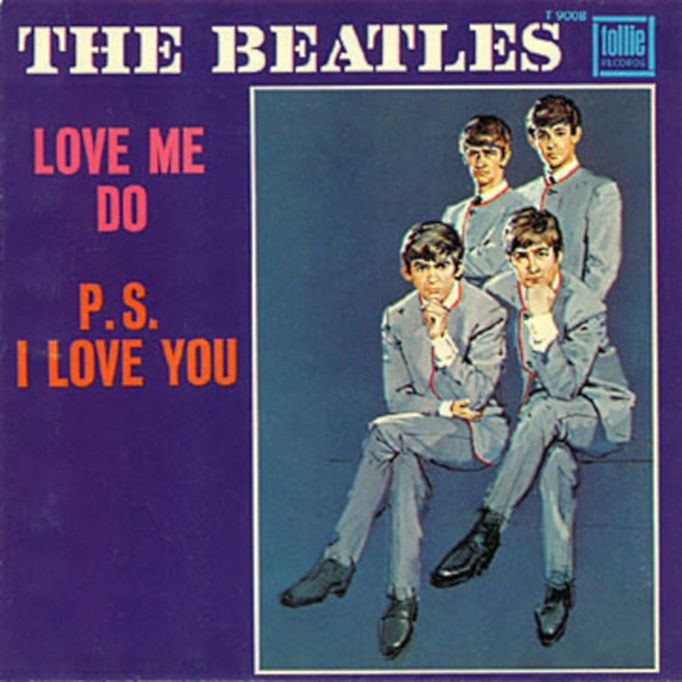 The Beatles - historicky první single Love Me Do.