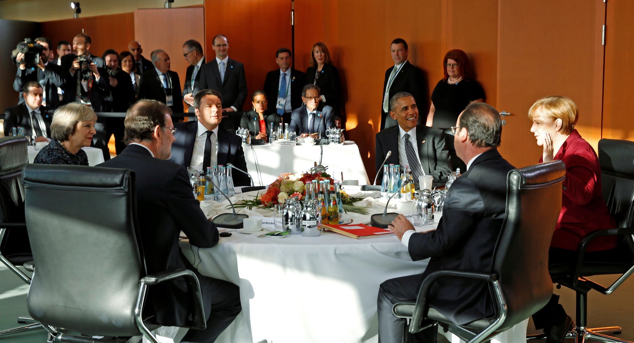 Jednání evropských politiků v Berlíně