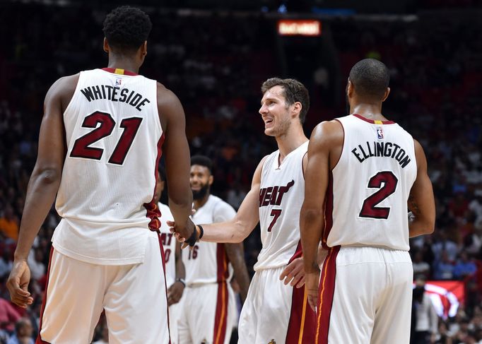 Miami Heat se raduje z vítězství nad Wizards