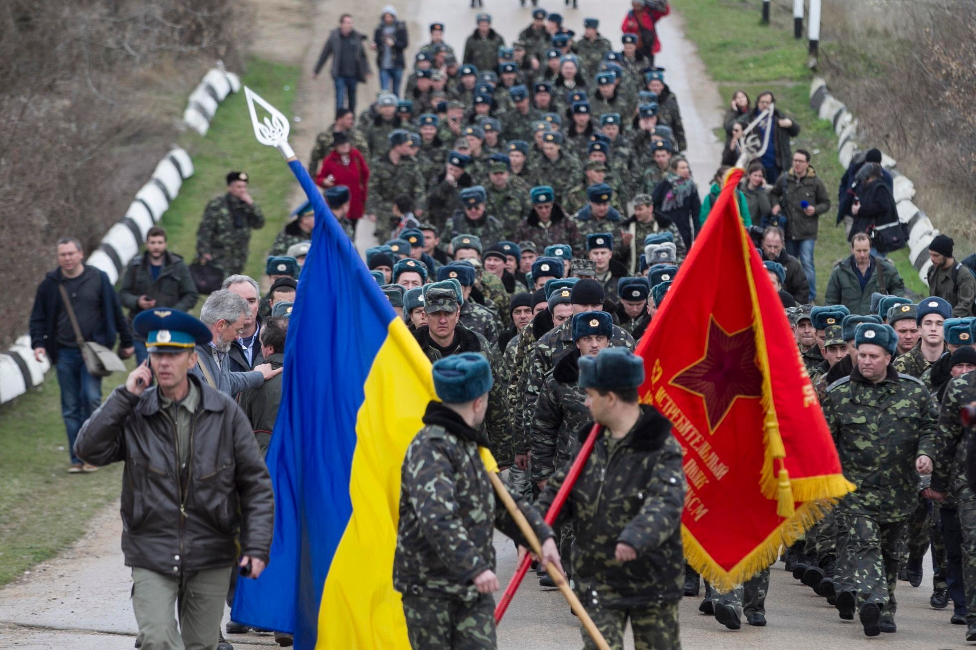 Ukrajina - Krym - Belbek - 4. 3. 2014