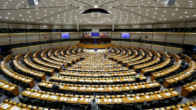 Evropský parlament v Bruselu.