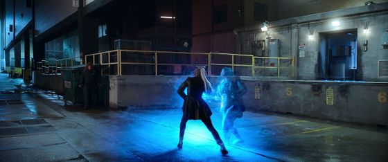 Melissa McCarthyová jako Lydia, Pom Klementieffová coby Laser a Octavia Spencerová v roli Emily.