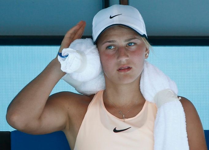 Marta Kosťuková na Australian Open 2018.