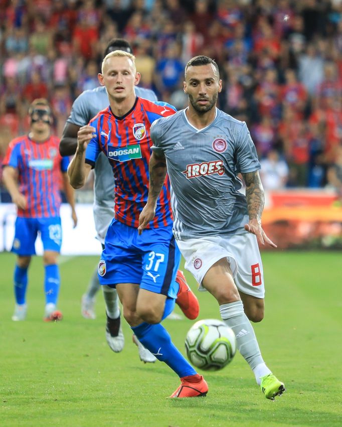 Liga mistrů 2019/2020, 2. předkolo, Plzeň - Olympiakos Pireus, Ondřej Mihálik a Guilherme