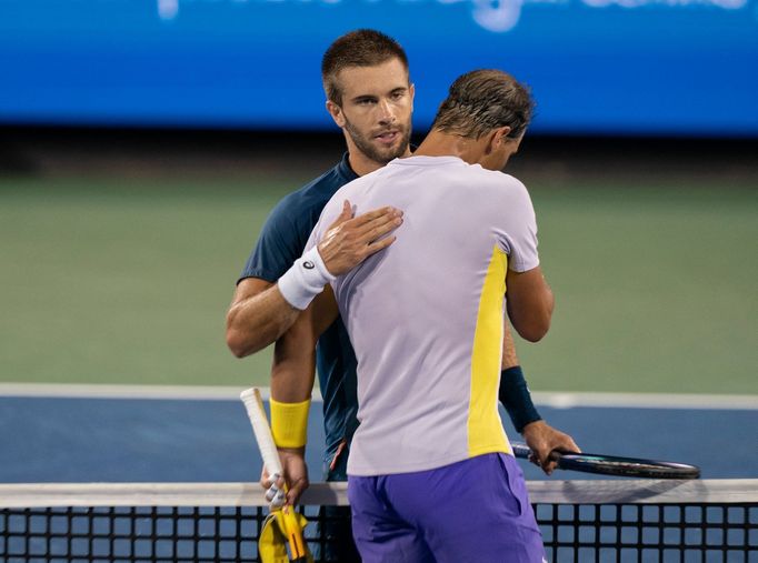 Borna Čorič a Rafael Nadal, Cincinnati 2022