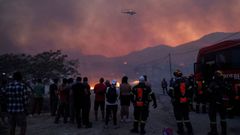 Greece battles wildfire on Chios island, fanned by strong winds