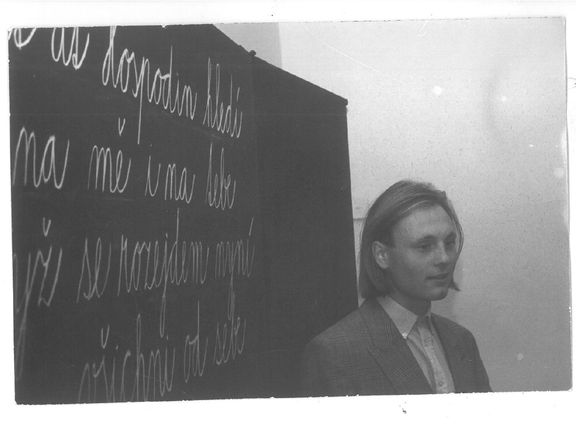 Petr Vizina na počátku 90tých let minulého století. 