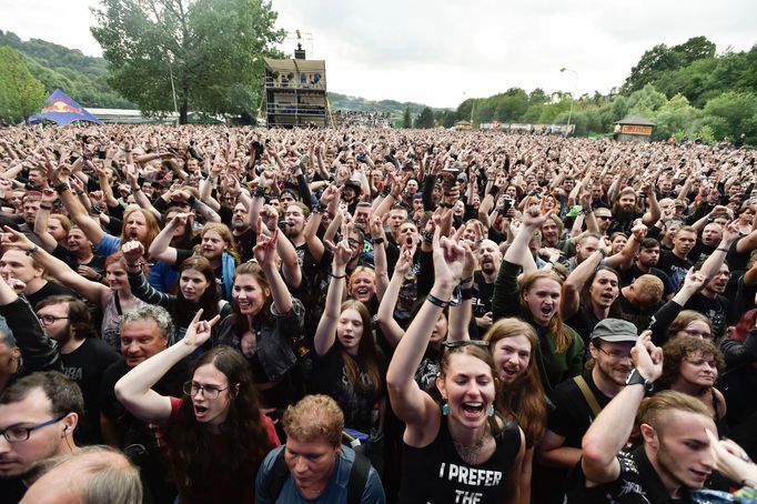 Návštěvníci festivalu Masters of Rock.