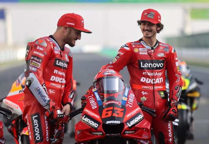 Jezdci týmu MotoGP Ducati Jack Miller a Francesco Bagnaia